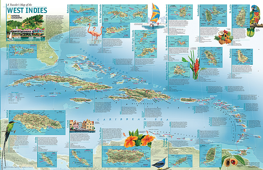 A Travelers Map Of The West Indies A Travelers Map Of The West Indies