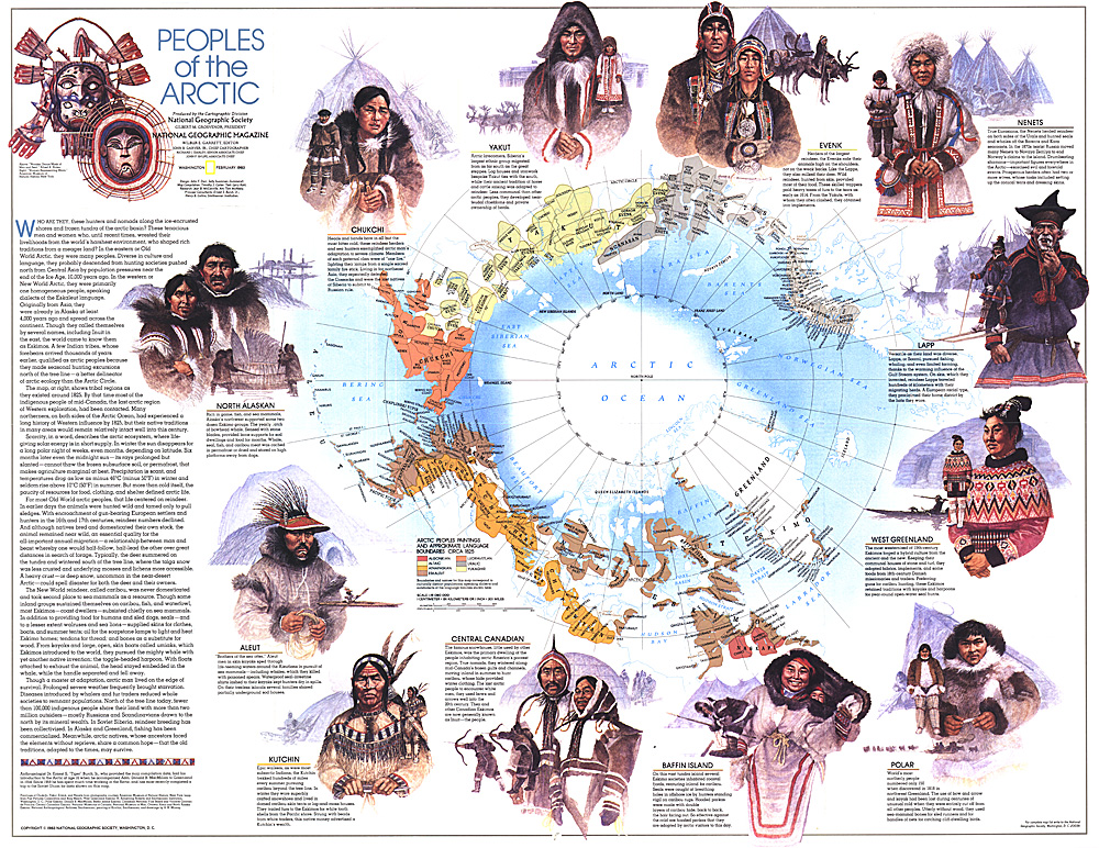 Peoples of the Arctic Map