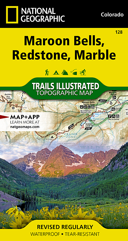 Maroon Bells, Redstone, Marble Map