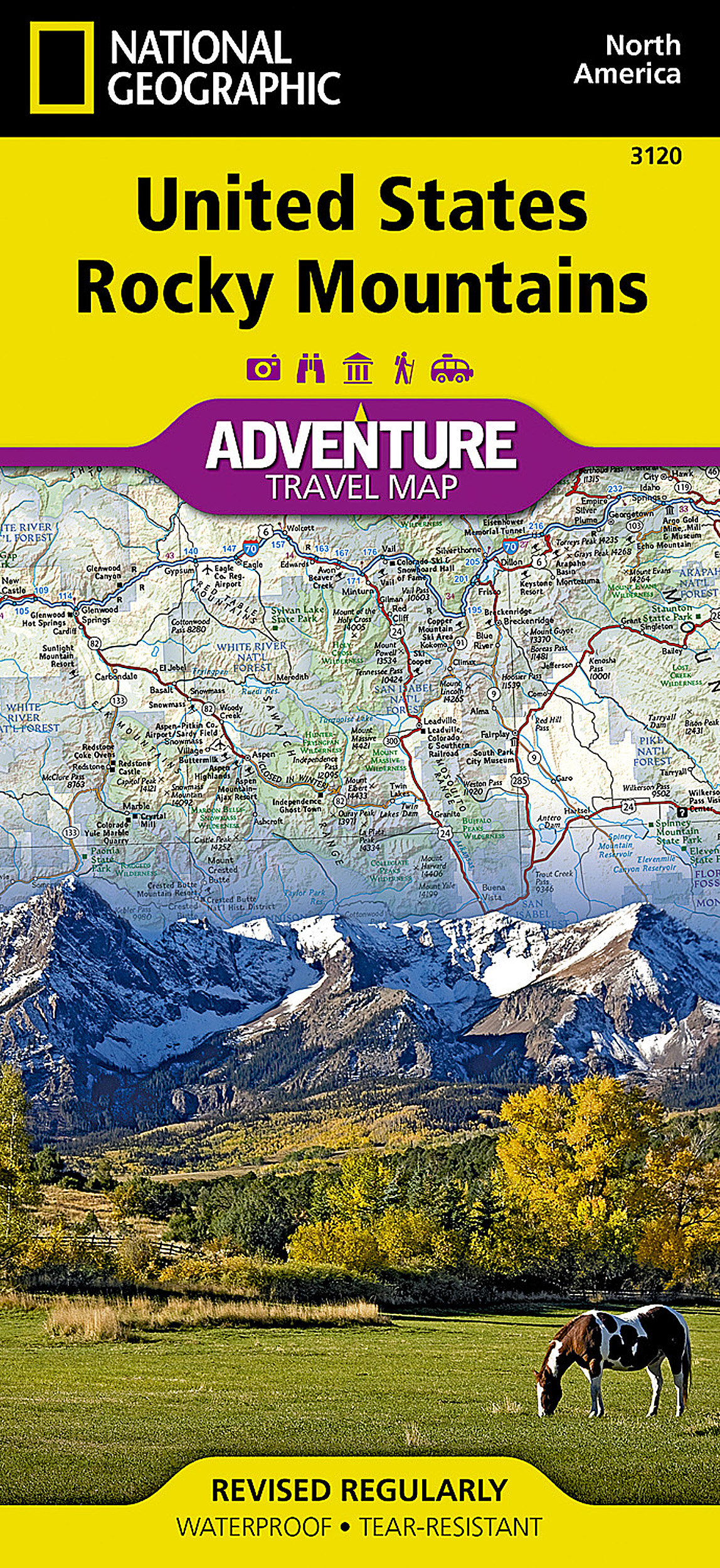 United States, Rocky Mountains Map