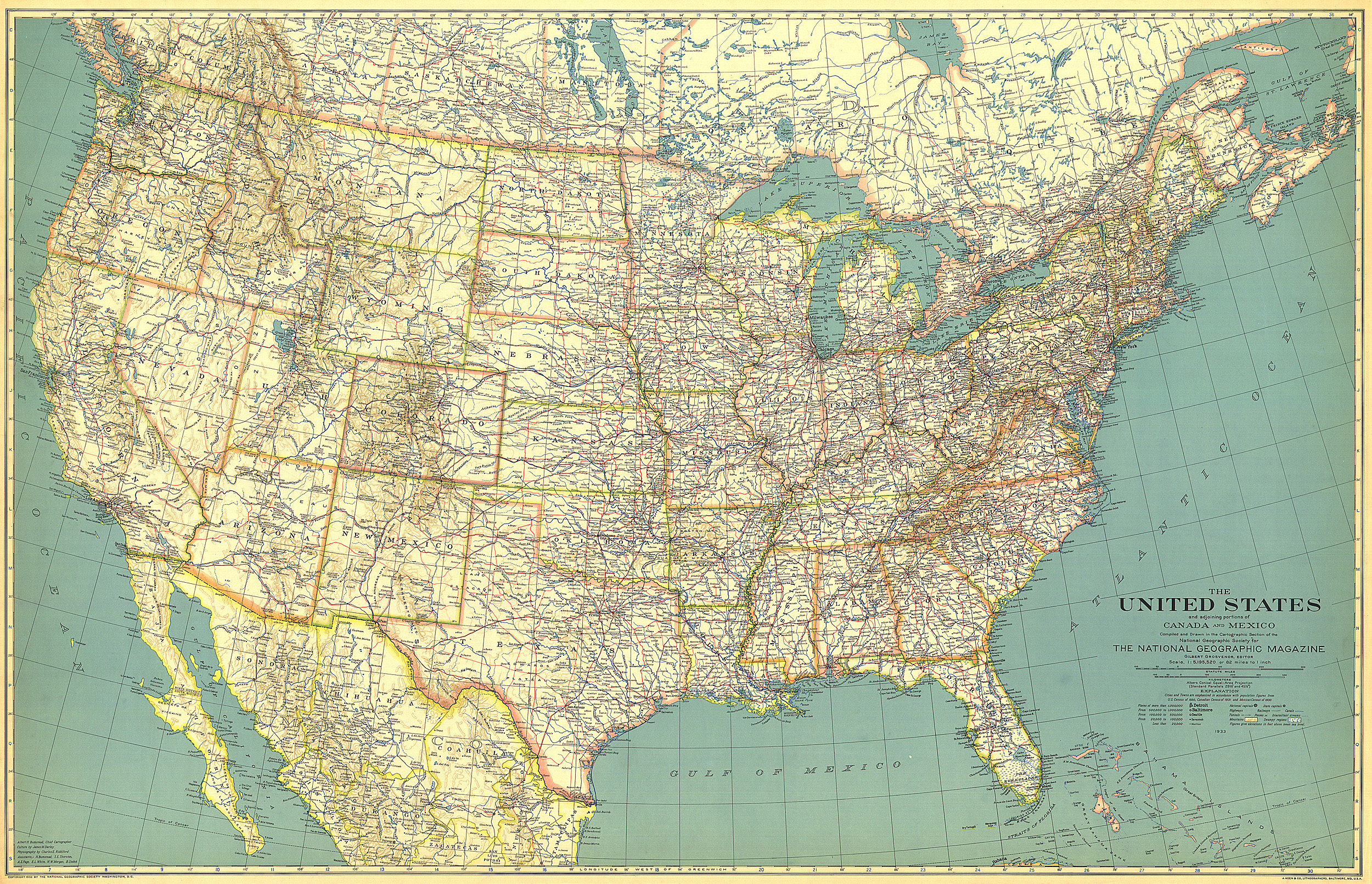 United States of America Map