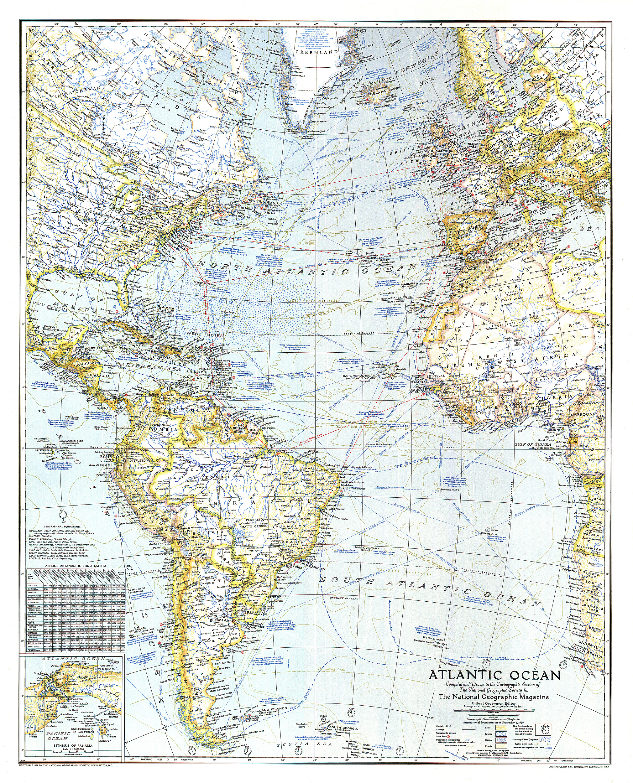 Atlantic Ocean Map