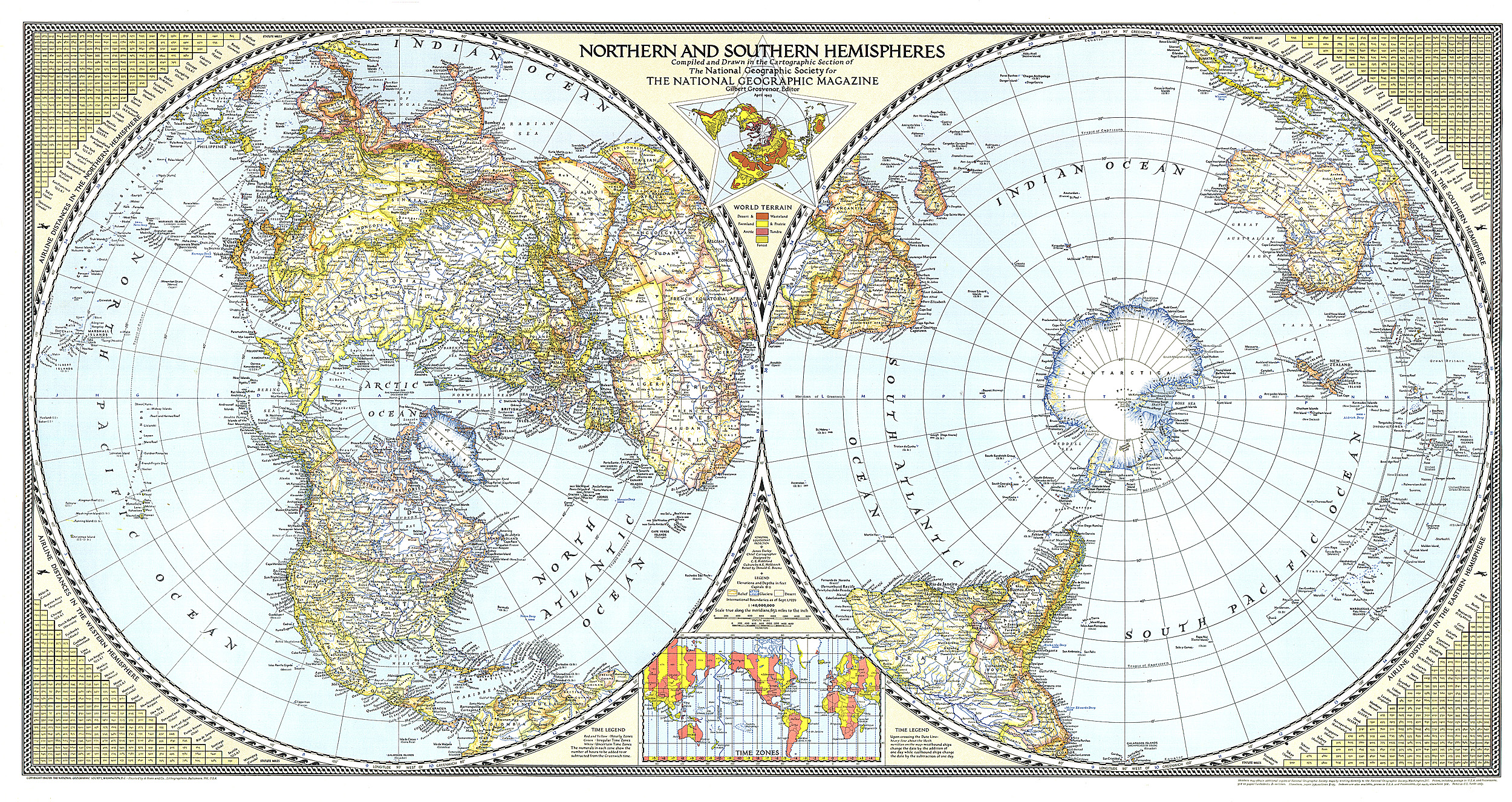 Hemisphere Module Hemispheres Map