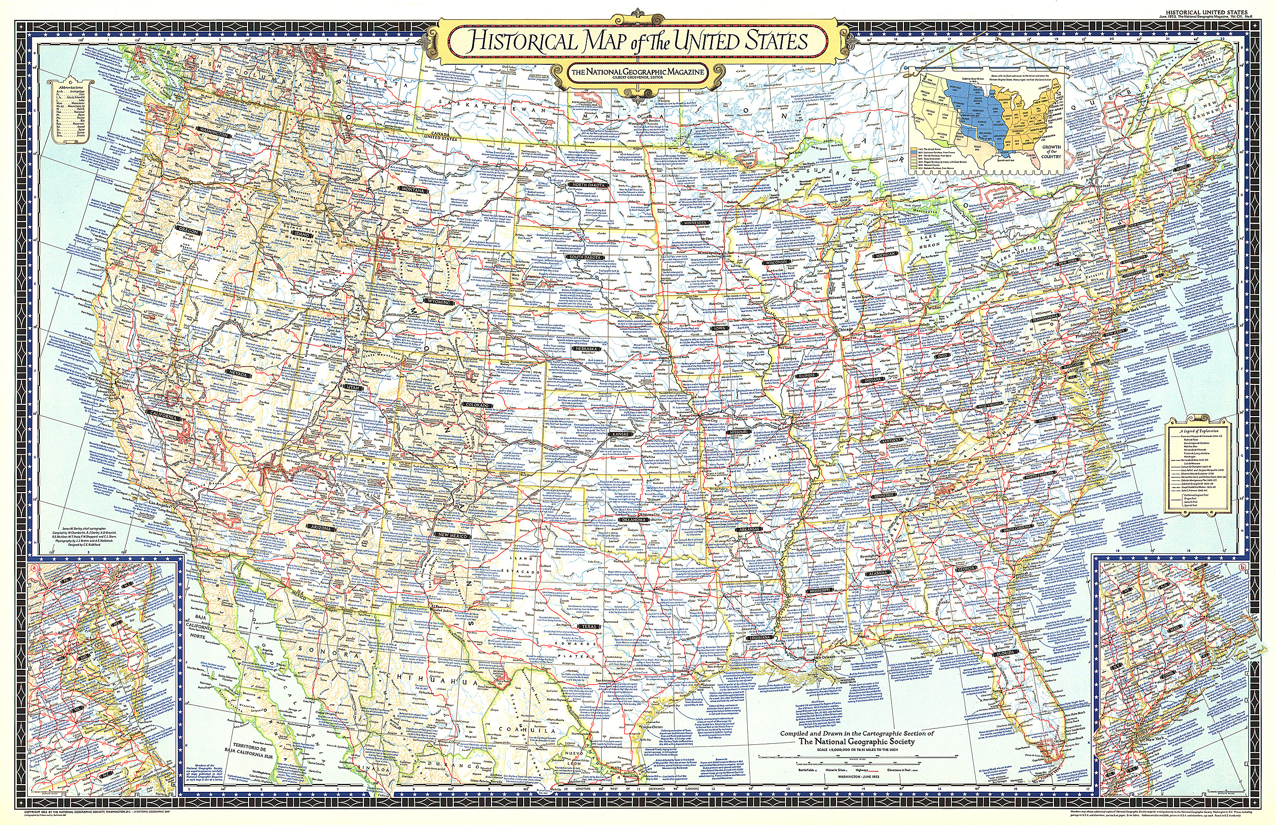 Historical Map of the United States