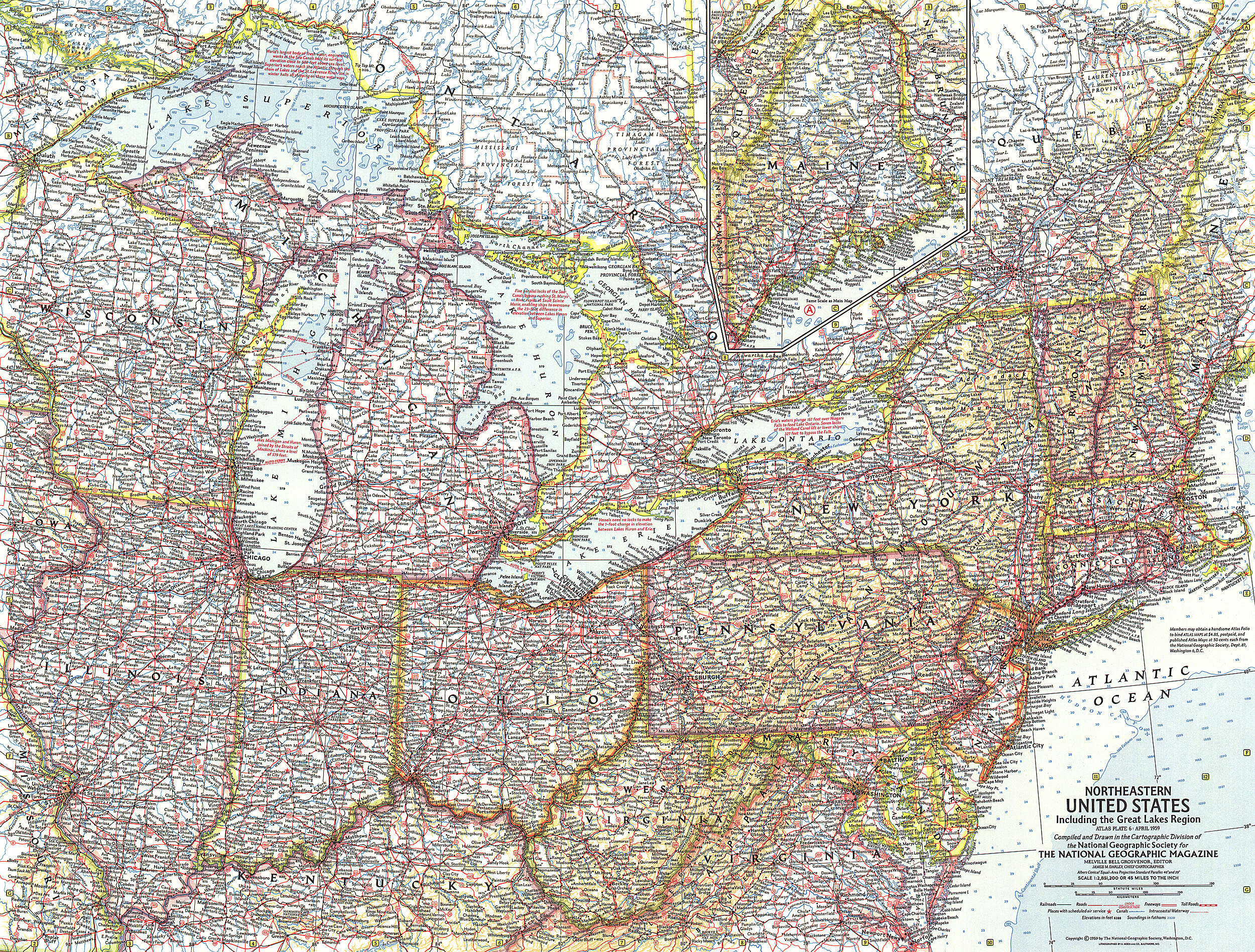 Northeastern United States Map