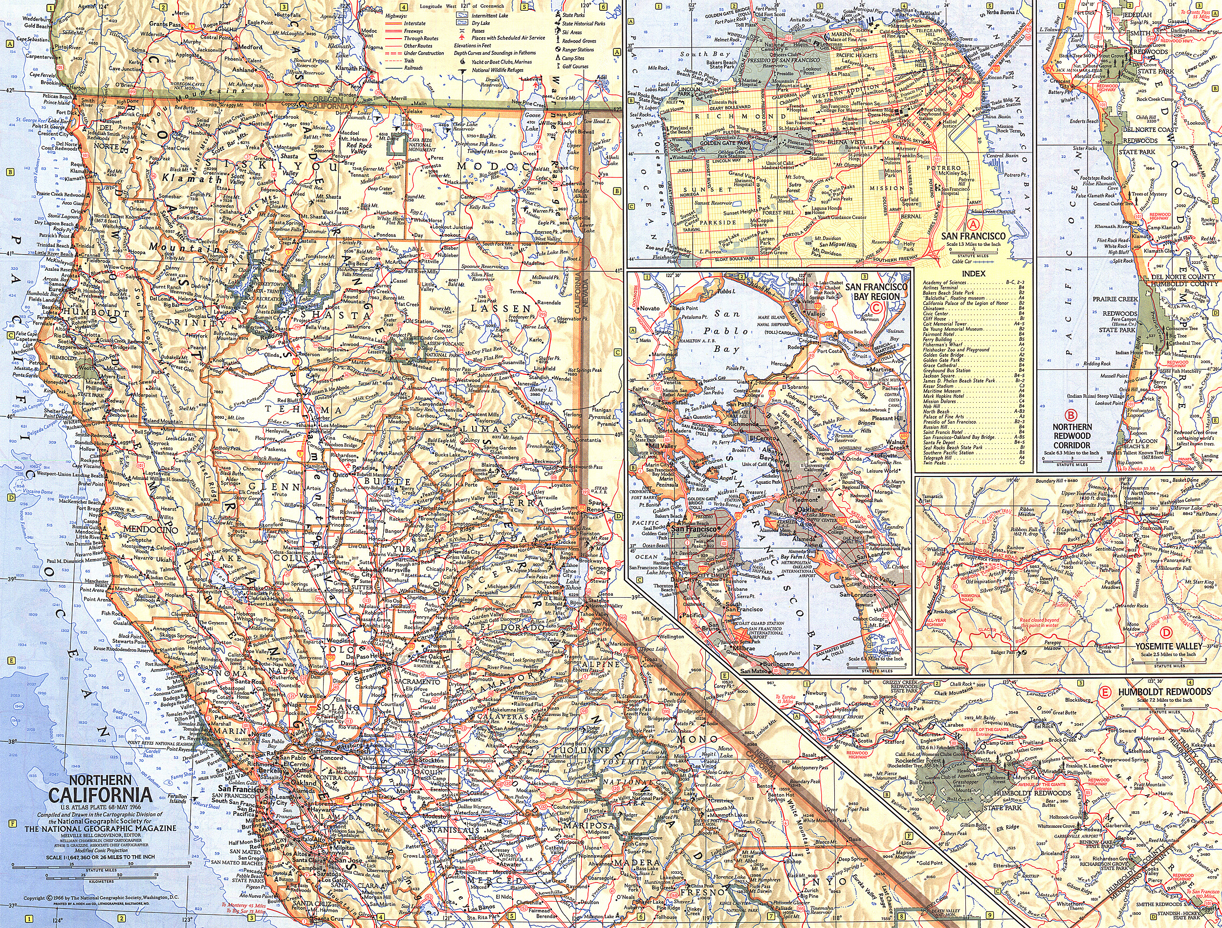 Northern California Map