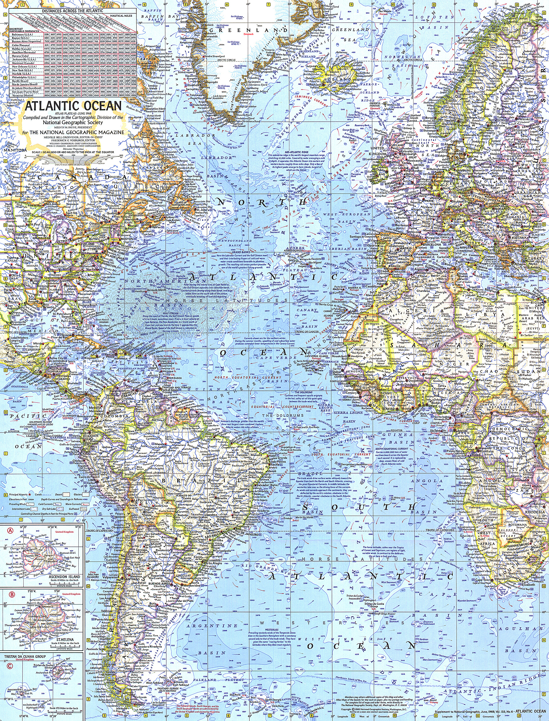 Atlantic Ocean Map
