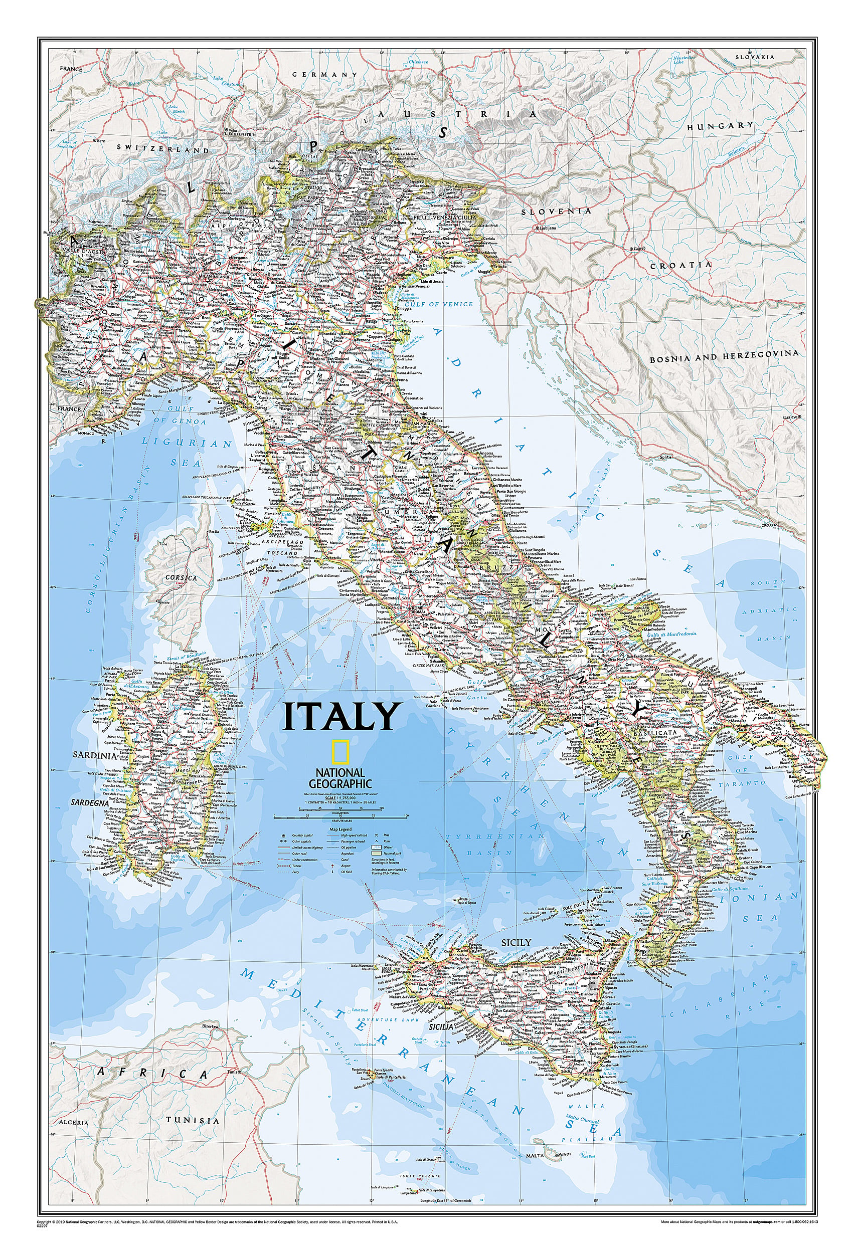 Italy Classic Map