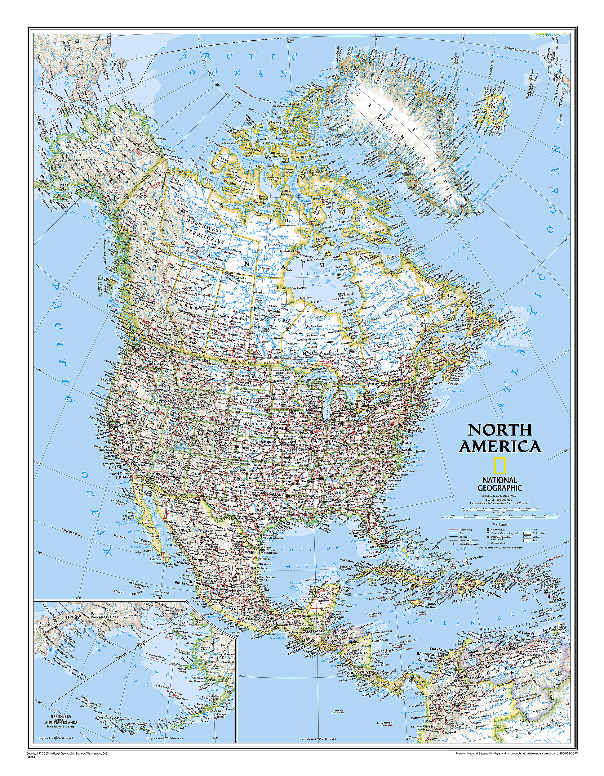 North America Classic Map