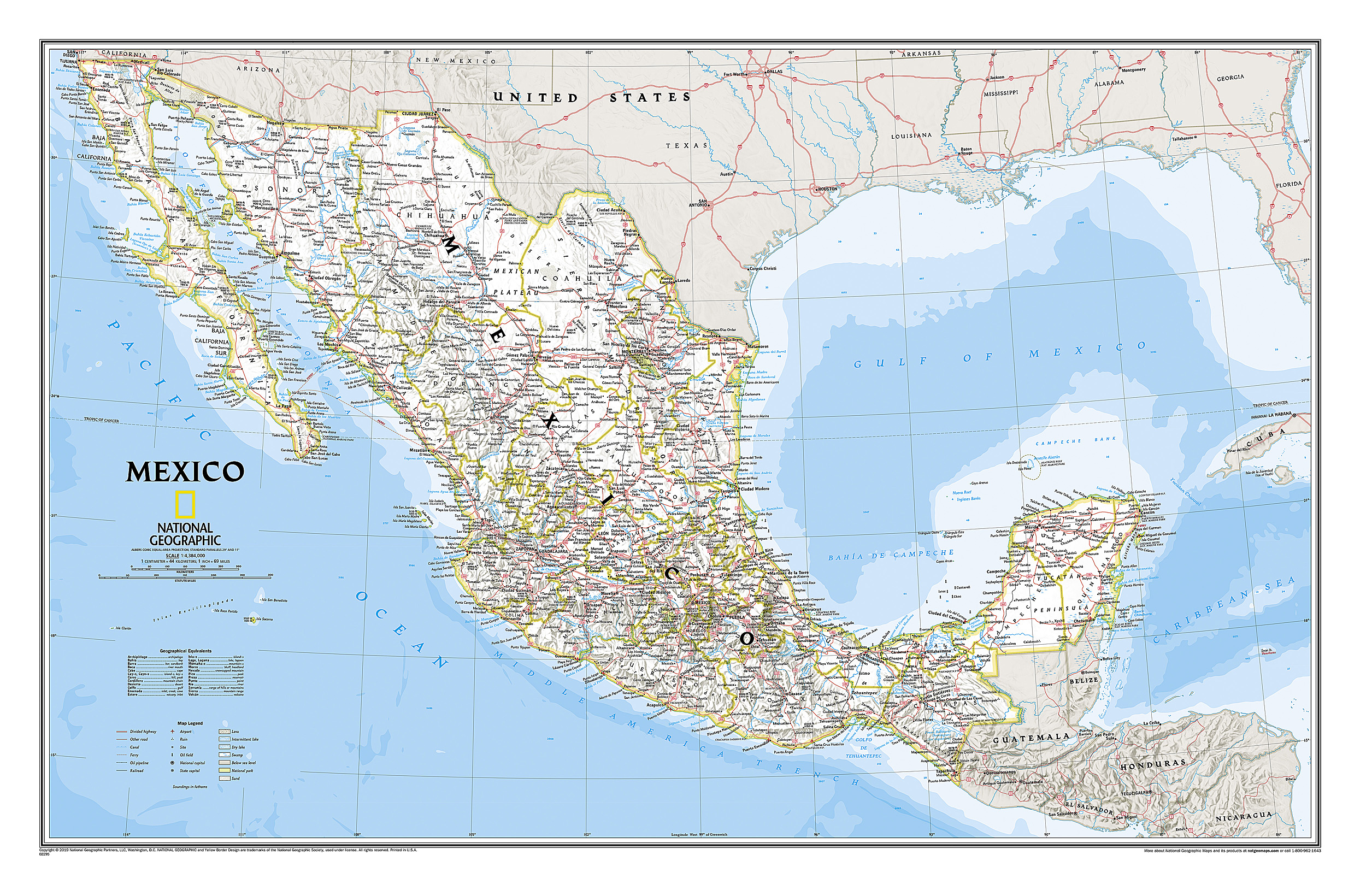 Mexico Classic [Laminated] Map