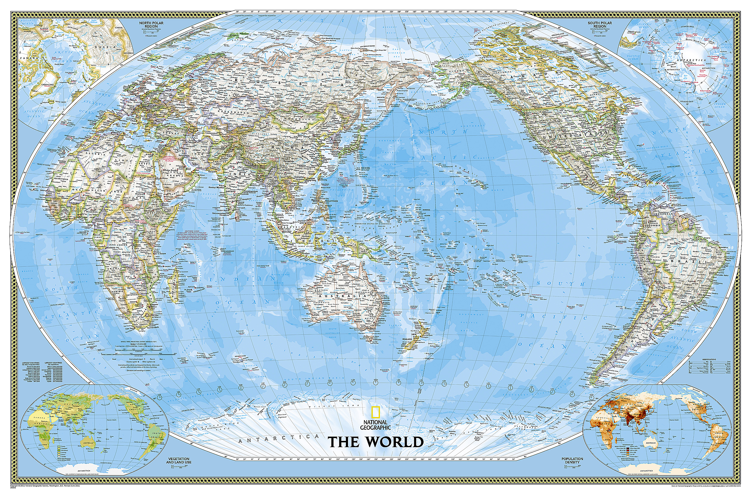 World Classic, Pacific Centered [Enlarged] Map