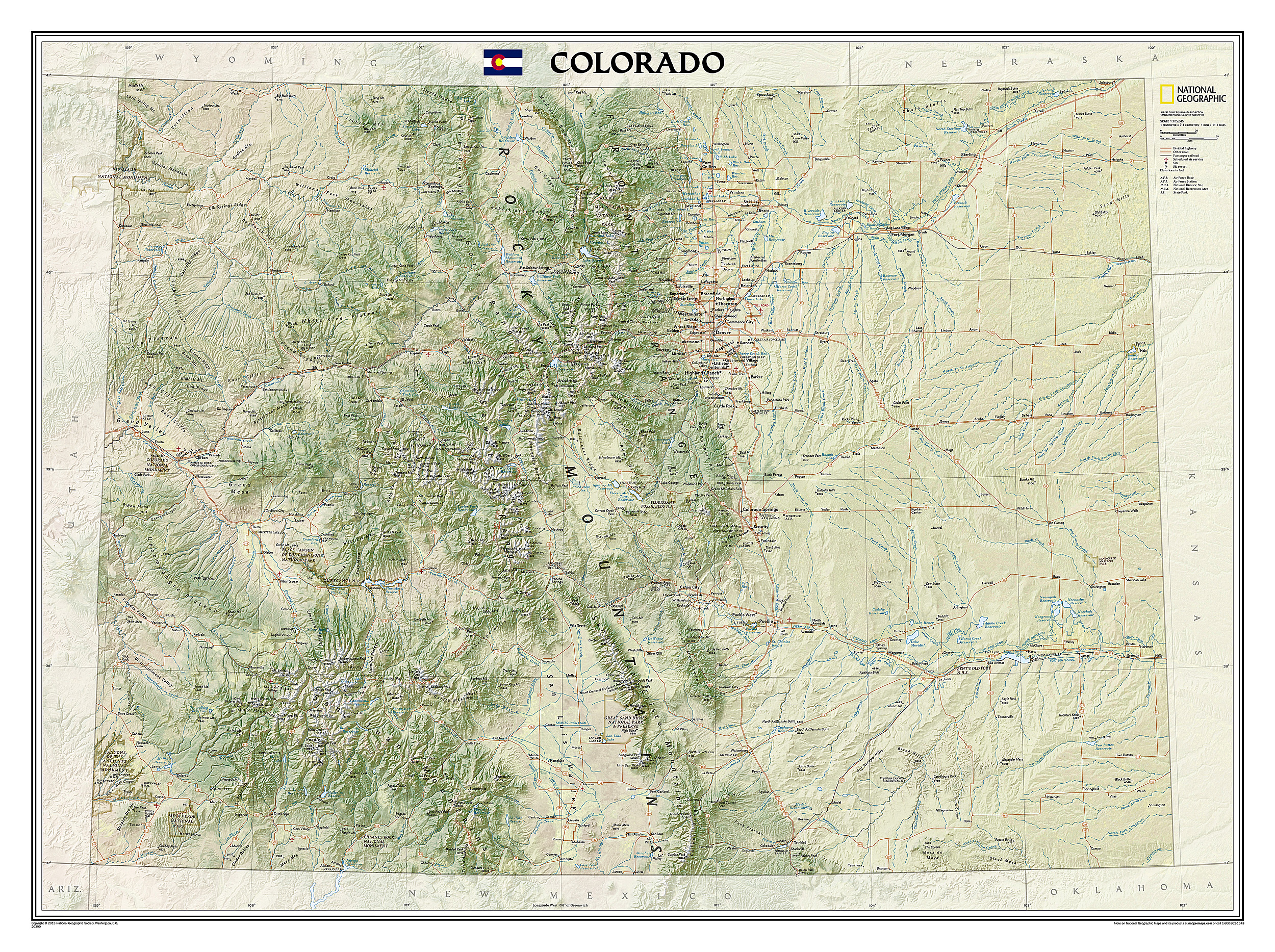 Colorado [Laminated] Map