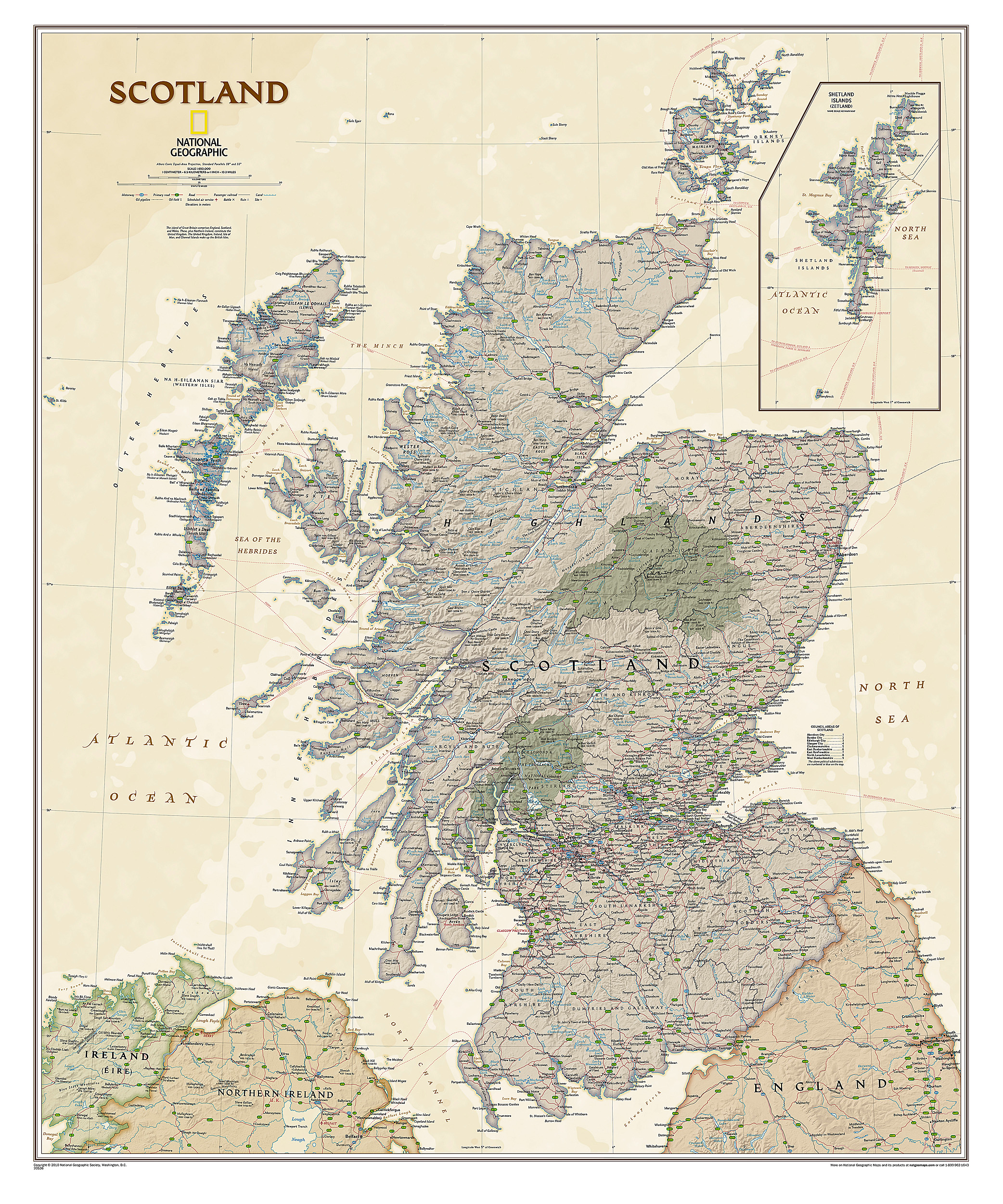 Scotland Executive [Tubed] Map