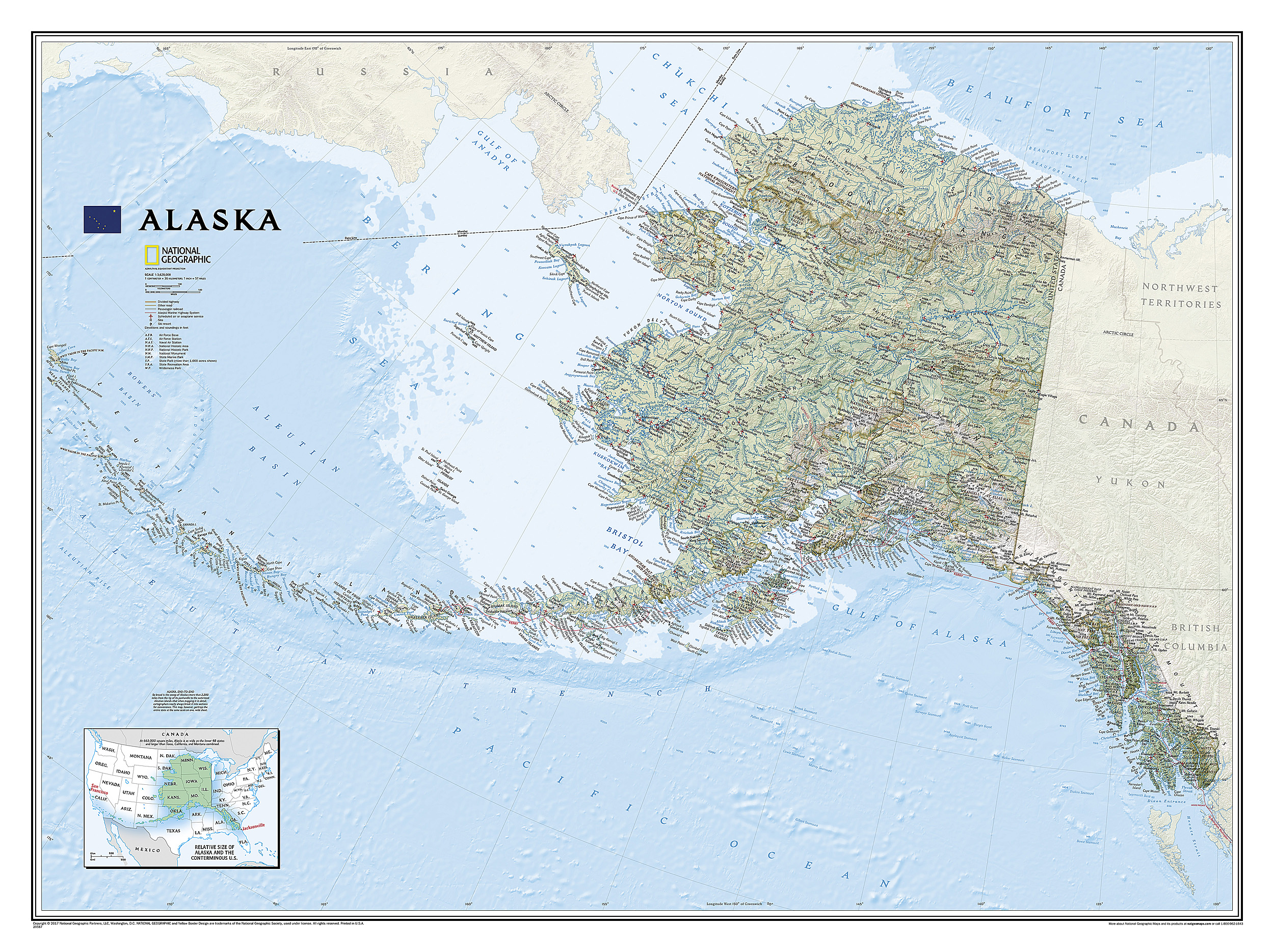 Alaska [Laminated] Map
