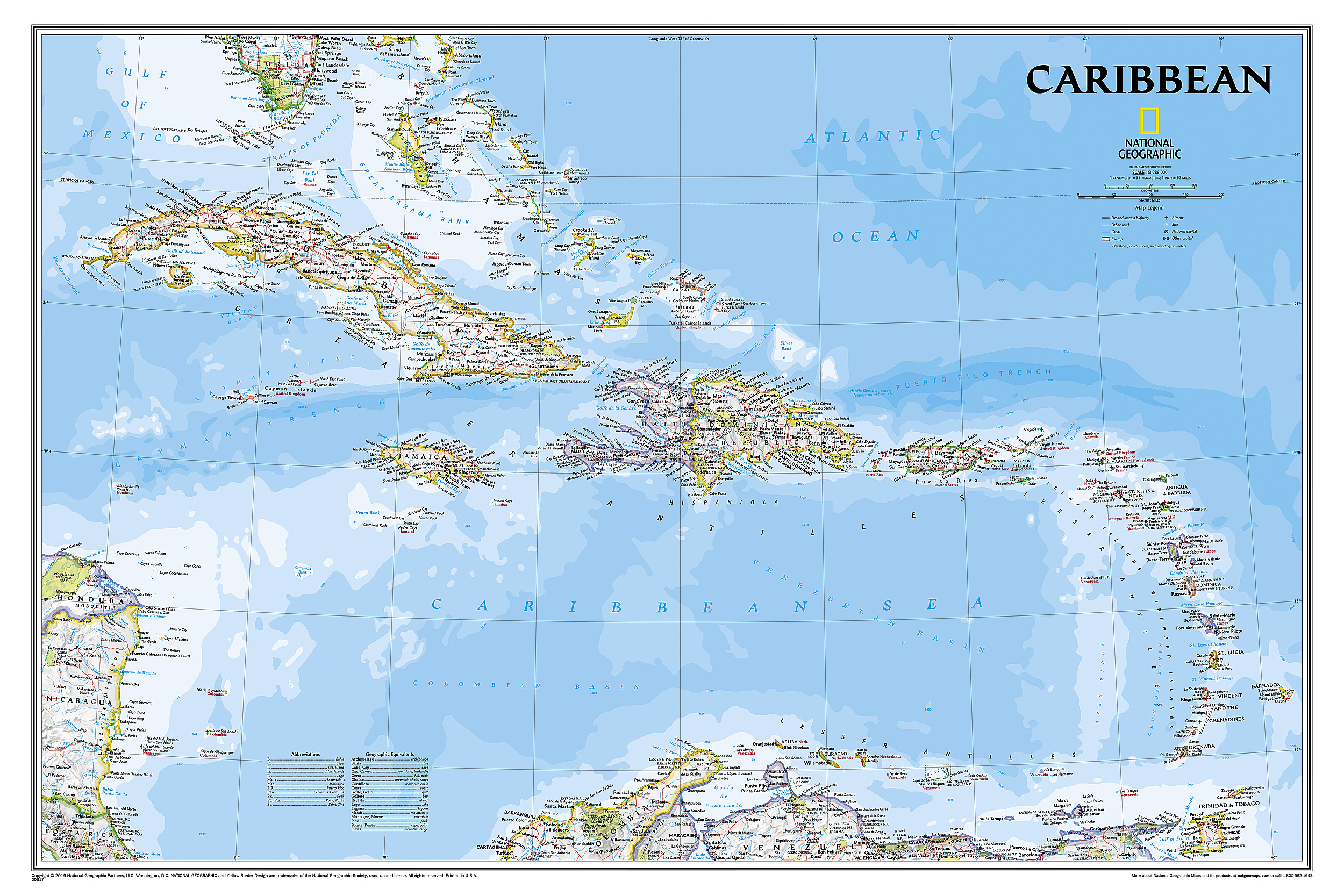 Caribbean Classic Map RE01020617 1 XL 
