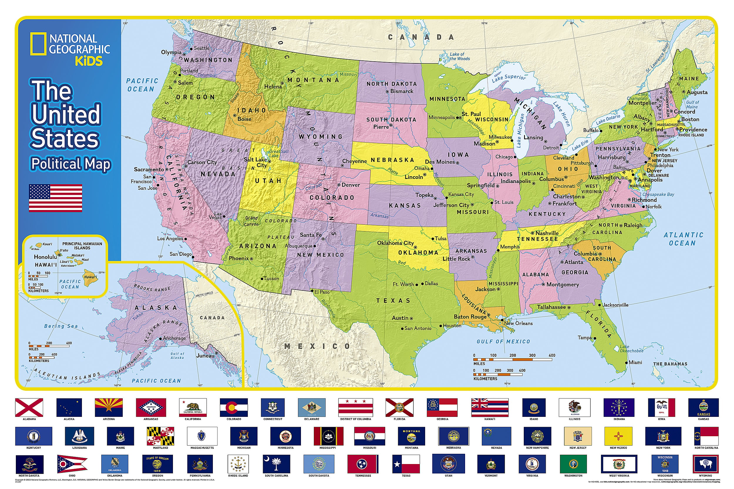 The United States for Kids Map