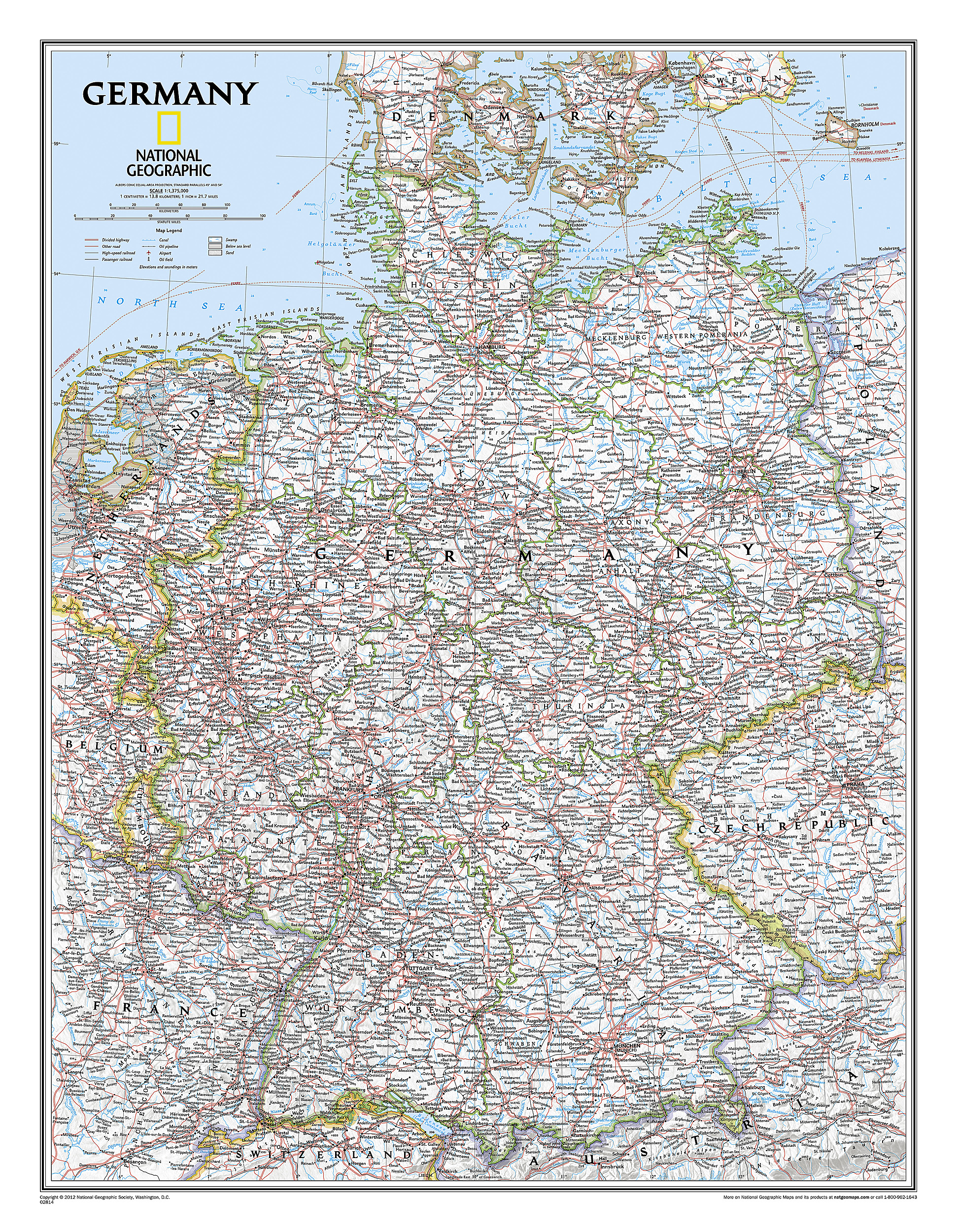 Germany Classic [Tubed] Map
