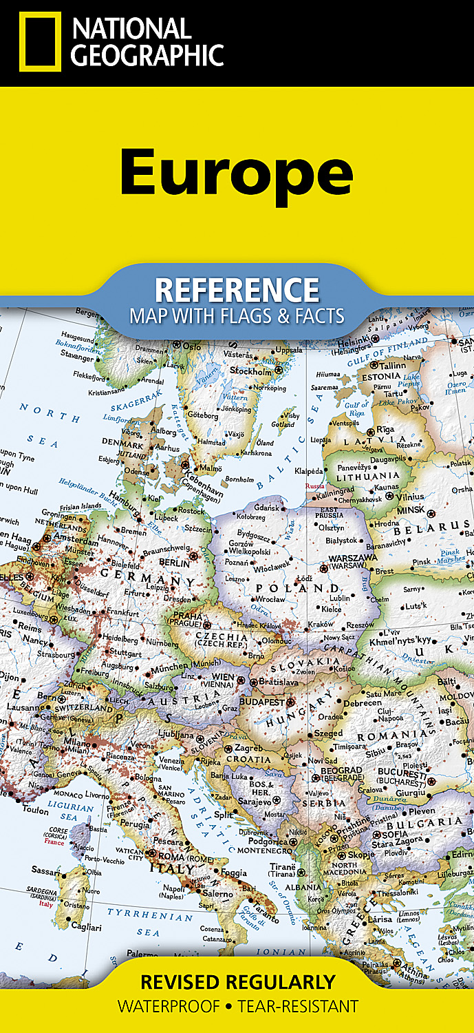 Europe with Flags & Facts [folded]