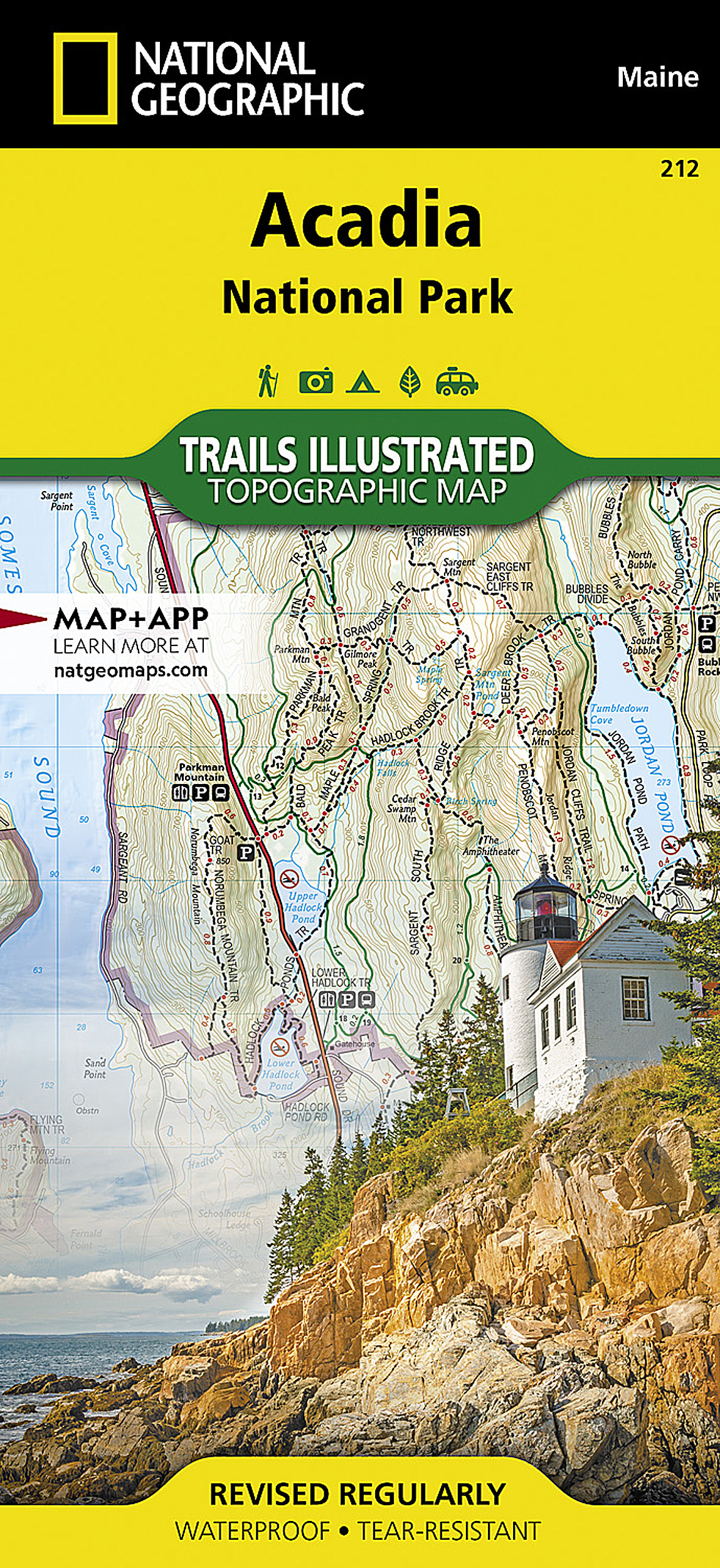 Mapa Acadia Acadia National Park Map