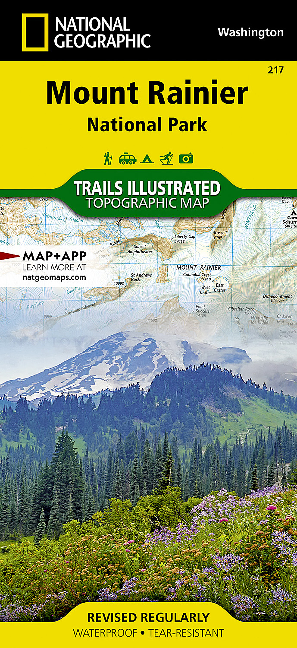 Mount Rainier National Park Map
