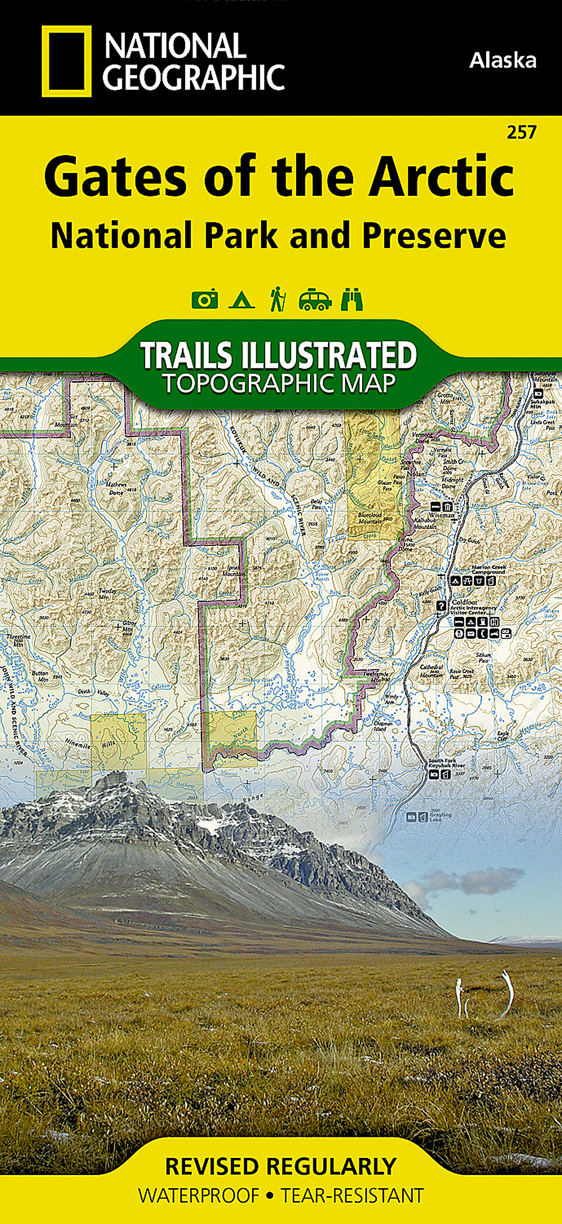 Gates of the Arctic National Park and Preserve Map