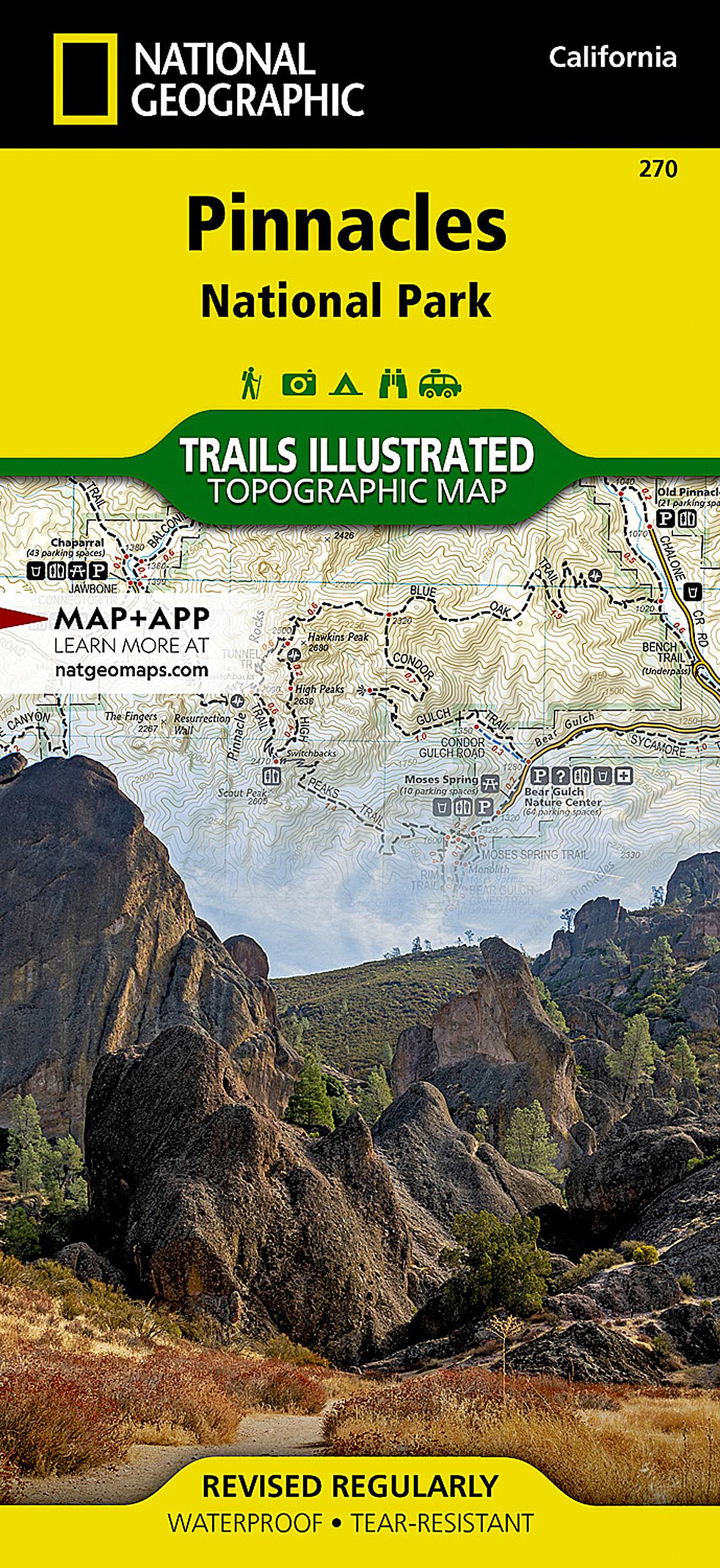 Pinacles Map Pinnacles National Park Map