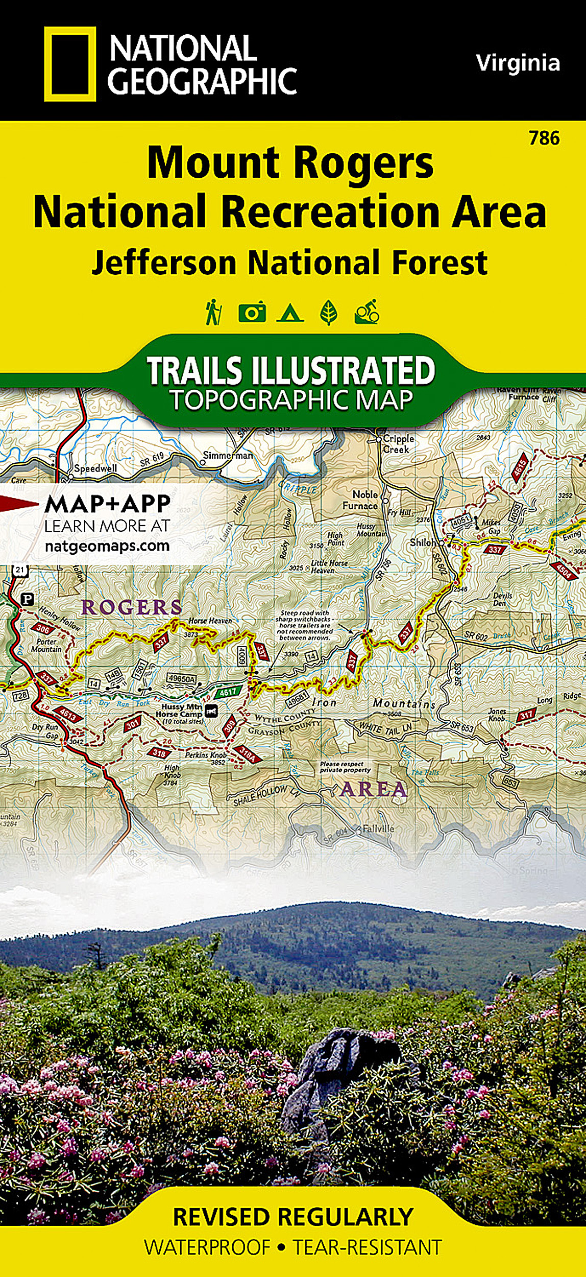 Mount Rogers National Recreation Area [Jefferson National Forest] Map