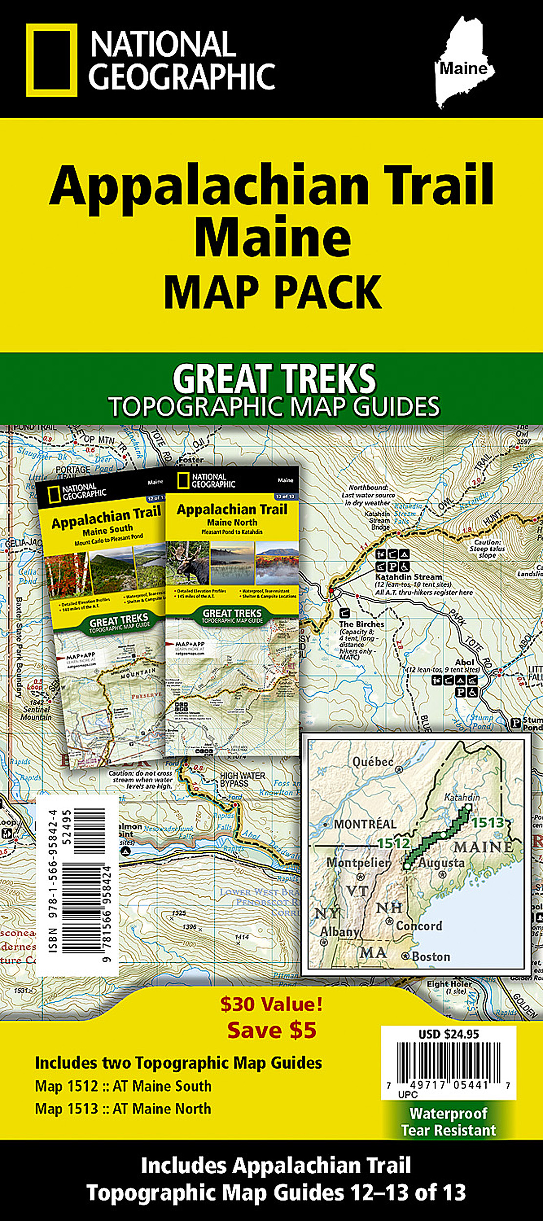 Appalachian Trail: Maine [Map Pack Bundle]